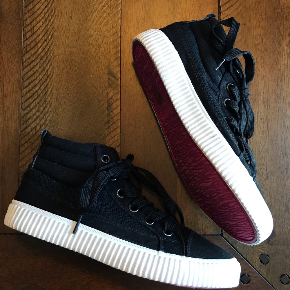 Black sneakers